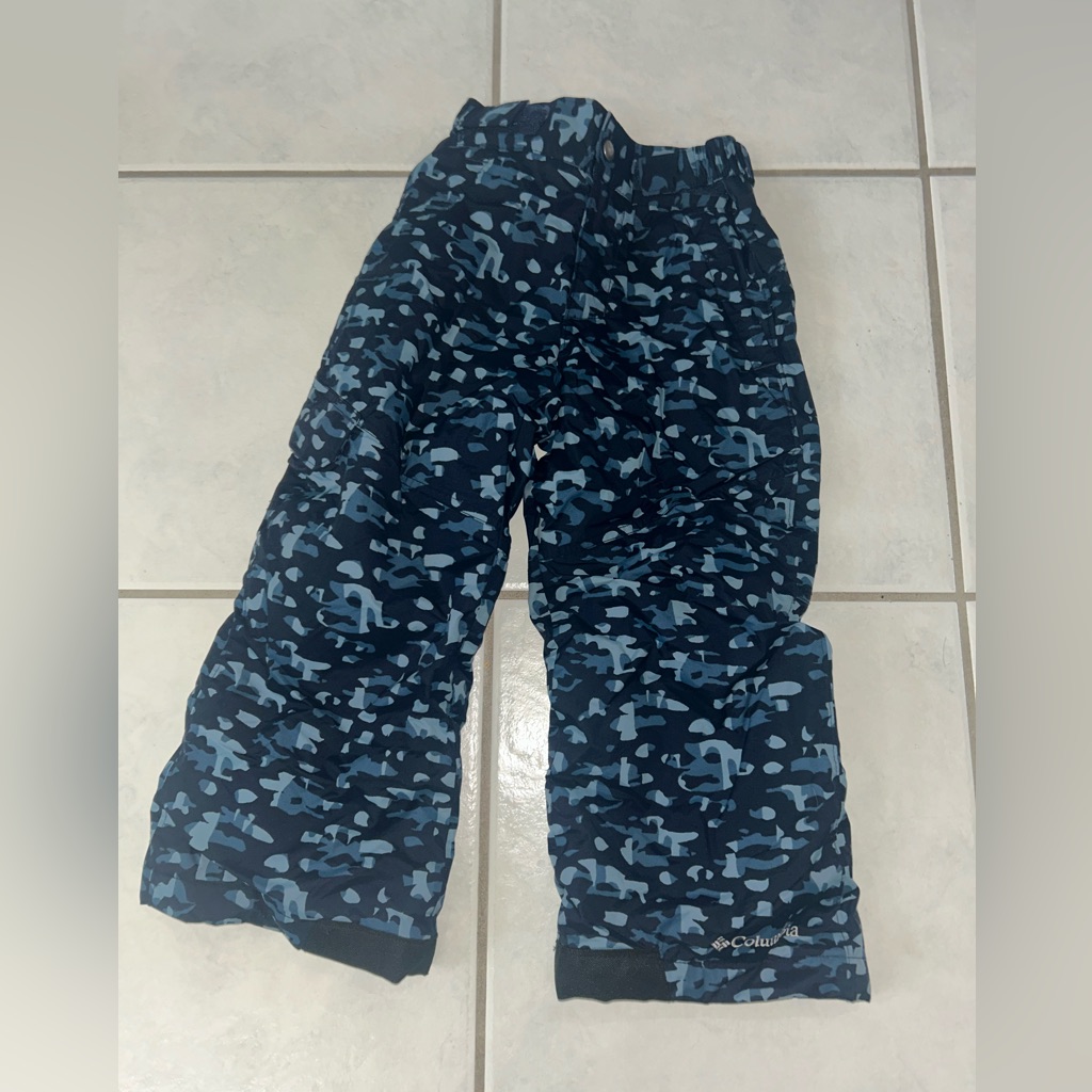 Snow Pants Columbia Kids Navy And Light Blue Camo